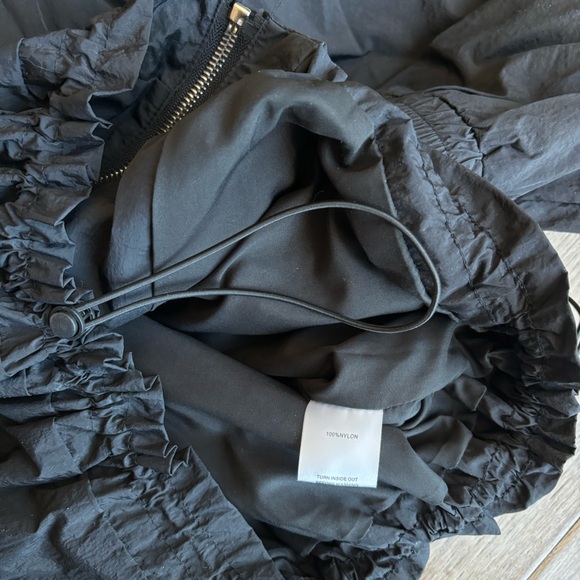 White Fox Boutique Off Duty Jacket Black Sz S/M - Picture 9 of 11